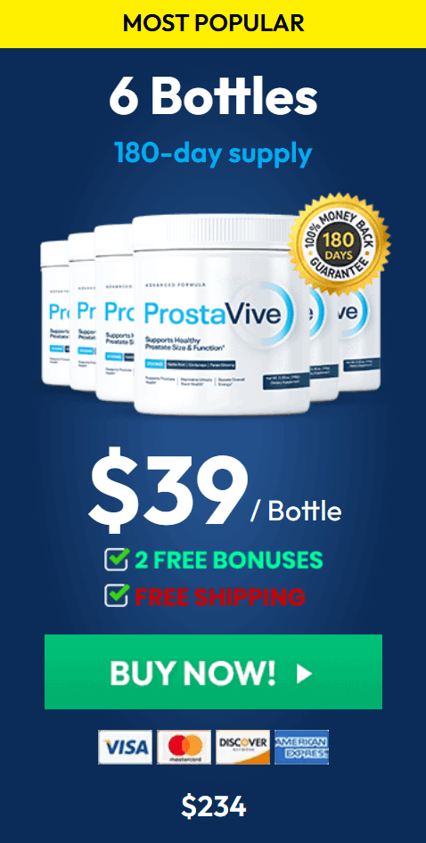 6 Bottles ProstaVive